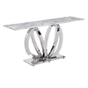 Elegant Marble SS Console Table 120x40x80cm Long Lasting Wear Elegant Marble SS Console Table 120x40x80cm Long Lasting Wear