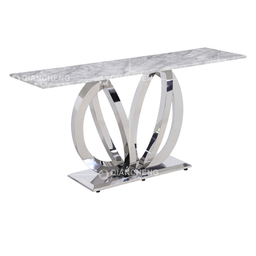 Elegant Marble SS Console Table 120x40x80cm Long Lasting Wear