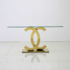 Rectangular OEM SS Console Table With Clear Tempered Glass Top Rectangular OEM SS Console Table With Clear Tempered Glass Top