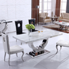 Modern 150x90x75cm 6 Seater Marble Top Dining Table Qiancheng Furniture