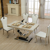 Modern 150x90x75cm 6 Seater Marble Top Dining Table Qiancheng Furniture