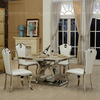 Modern 150x90x75cm 6 Seater Marble Top Dining Table Qiancheng Furniture