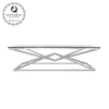 Glass Top 200x45x45cm Stainless Steel TV Stand For Living Home