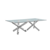95inch Rectangle Glass Top Dining Table 4 Seater Glass Dining Table With Chairs 95inch Rectangle Glass Top Dining Table 4 Seater Glass Dining Table With Chairs