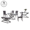 Glass Top 200x45x45cm Stainless Steel TV Stand For Living Home