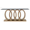 Brown Marble Top 201 304 SS Console Table Furniture for Living Room
