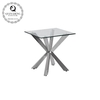5 15mm Stainless Steel Side Tables For Living Room 35kg Modern glass top