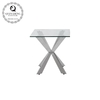 5 15mm Stainless Steel Side Tables For Living Room 35kg Modern glass top