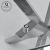5 15mm Stainless Steel Side Tables For Living Room 35kg Modern glass top
