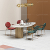 Uber Stylish 0.4CBM Luxury Marble Dining Table 8 Seater 1.2mm 201 Stainless Steel Uber Stylish 0.4CBM Luxury Marble Dining Table 8 Seater 1.2mm 201 Stainless Steel