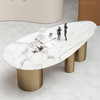 Uber Stylish 0.4CBM Luxury Marble Dining Table 8 Seater 1.2mm 201 Stainless Steel Uber Stylish 0.4CBM Luxury Marble Dining Table 8 Seater 1.2mm 201 Stainless Steel