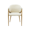 0.2m3 Gold Frame SS Dining Chairs For Sitting Room