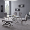 No Folded 9.5kg Stainless Steel Glass Top Coffee Table For Living Room
