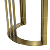 Italian 200x100x75cm Luxury Marble Dining Table Gold Stainless Steel leg