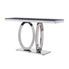 Stable 20mm SS Console Table European Style Grey Marble Top