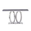 Stable 20mm SS Console Table European Style Grey Marble Top