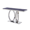 Stable 20mm SS Console Table European Style Grey Marble Top