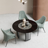 Dia 135x75cm Luxury Marble Dining Table High Temperature Resistance Furniture