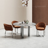 20mm Thick Sintered Stone Dining Table 180cm Silver Stainless Steel