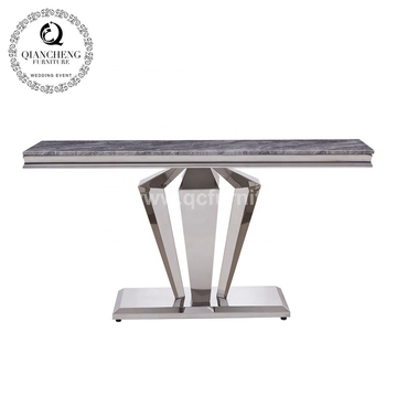 OEM 140x45x75cm Metal Marble Top Console Table For Living Room