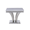 Marble Top End 201 Stainless Steel Side Tables Retangular Shape Marble Top End 201 Stainless Steel Side Tables Retangular Shape