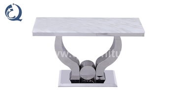 Living Room 65kg European Style Console Table 160cm Stainless Steel Frame