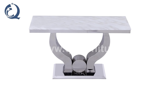 Living Room 65kg European Style Console Table 160cm Stainless Steel Frame