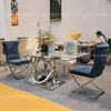 200cm Tempered Glass Dining Table