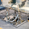 200cm Tempered Glass Dining Table