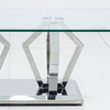 Rectangle Glass Top Home Coffee Table With Stainless Steel Leg Rectangle Glass Top Home Coffee Table With Stainless Steel Leg