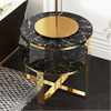 Mirror Gold Stainless Steel Side Tables Metal Dining Room Furniture