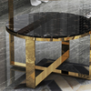Mirror Gold Stainless Steel Side Tables Metal Dining Room Furniture