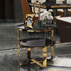 Mirror Gold Stainless Steel Side Tables Metal Dining Room Furniture