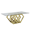 6 Seater Tempered Glass Dining Table