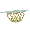 6 Seater Tempered Glass Dining Table