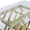 6 Seater Tempered Glass Dining Table