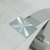 0.18m3 Glass SS Coffee Table Chrome Finished 130cm 0.18m3 Glass SS Coffee Table Chrome Finished 130cm