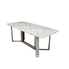 modern 56kg Luxury Marble Dining Table Rugged Stainless Steel Base Rectangle Shape modern 56kg Luxury Marble Dining Table Rugged Stainless Steel Base Rectangle Shape