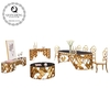 Qiancheng Glass Top SS Console Table gold stainless steel legs Qiancheng Glass Top SS Console Table gold stainless steel legs