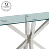 Steady 0.52CBM Italian Style Console Table Glass Top 12mm For Home Steady 0.52CBM Italian Style Console Table Glass Top 12mm For Home