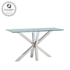 Steady 0.52CBM Italian Style Console Table Glass Top 12mm For Home Steady 0.52CBM Italian Style Console Table Glass Top 12mm For Home