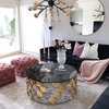 Round Dia 100cmx45cm  SS Coffee Table for Italian Contemporary Living Room