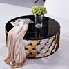 Round Dia 100cmx45cm  SS Coffee Table for Italian Contemporary Living Room