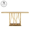 160x45x85cm 0.3cbm Stainless Steel Console Table With Marble Top 20mm 160x45x85cm 0.3cbm Stainless Steel Console Table With Marble Top 20mm