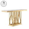 160x45x85cm 0.3cbm Stainless Steel Console Table With Marble Top 20mm 160x45x85cm 0.3cbm Stainless Steel Console Table With Marble Top 20mm