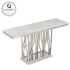 160x45x85cm 0.3cbm Stainless Steel Console Table With Marble Top 20mm 160x45x85cm 0.3cbm Stainless Steel Console Table With Marble Top 20mm