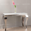 Qiancheng Marble Top SS Console Table 63x18x34inch Smooth Edge Qiancheng Marble Top SS Console Table 63x18x34inch Smooth Edge
