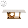 Italian Style Length 130cm Square Marble Coffee Table Stable Stainless Steel Frame Italian Style Length 130cm Square Marble Coffee Table Stable Stainless Steel Frame
