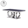 Italian Style Length 130cm Square Marble Coffee Table Stable Stainless Steel Frame Italian Style Length 130cm Square Marble Coffee Table Stable Stainless Steel Frame
