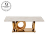 Italian Style Length 130cm Square Marble Coffee Table Stable Stainless Steel Frame Italian Style Length 130cm Square Marble Coffee Table Stable Stainless Steel Frame
